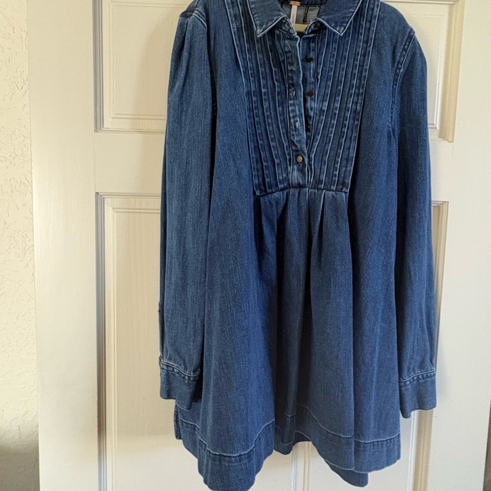 Free People  Denim Mini Dress